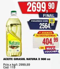Maxiconsumo Natura aceite girasol oferta