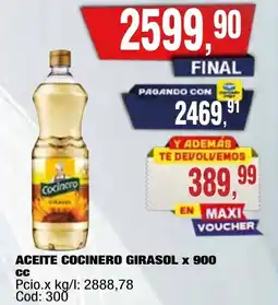 Maxiconsumo Cocinero aceite girasol oferta