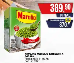 Maxiconsumo Marolio arvejas t/recart oferta