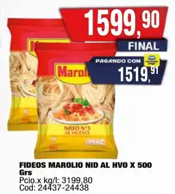 Maxiconsumo Marolio fideos nid al hvo oferta
