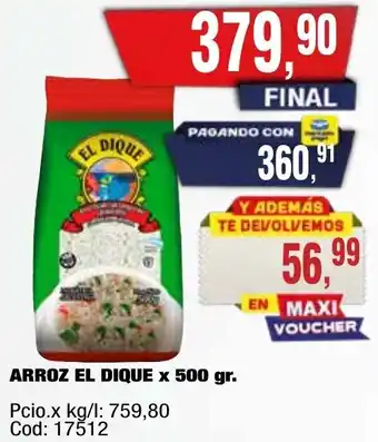 Maxiconsumo El dique arroz oferta