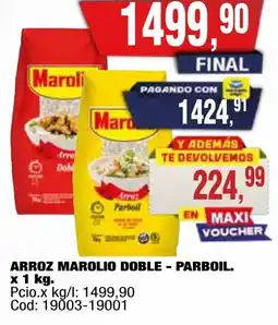 Maxiconsumo Marolio arroz doble - parboil. oferta