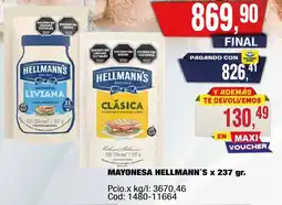 Maxiconsumo Hellmann's mayonesa oferta