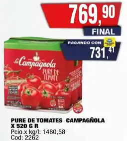Maxiconsumo Campagñola pure de tomates oferta