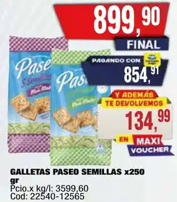 Maxiconsumo Paseo galletas semillas oferta