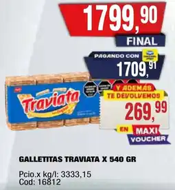 Maxiconsumo Traviata galletitas oferta