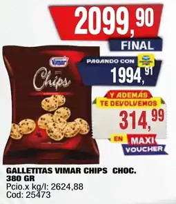Maxiconsumo Vimar chips galletitas choc. oferta