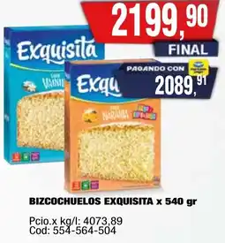 Maxiconsumo Exquisita bizcochuelos oferta