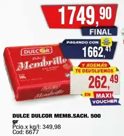 Maxiconsumo Dulcor memb.sach. dulce oferta