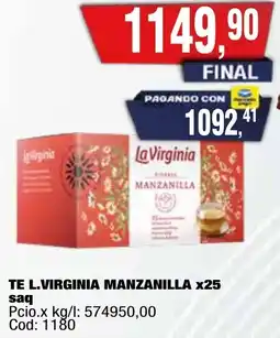 Maxiconsumo L.virginia te manzanilla oferta