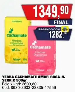 Maxiconsumo Cachamate yerba amar-rosa-h. serr. oferta