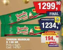 Maxiconsumo Marolio turron oferta