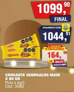 Maxiconsumo Crocante georgalos mani oferta