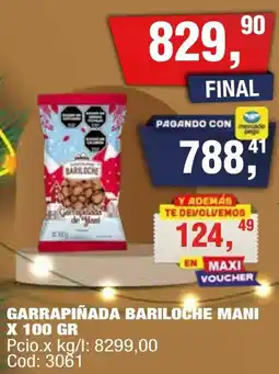 Maxiconsumo Garrapiñada bariloche mani oferta