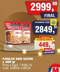 Maxiconsumo Don satur p.dulce oferta