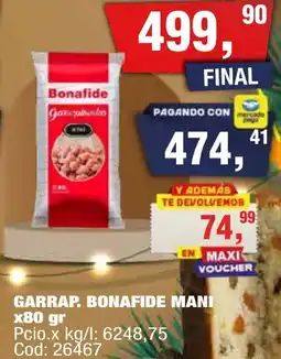 Maxiconsumo Bonafide mani garrap. oferta