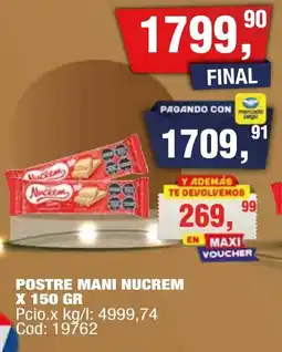 Maxiconsumo Postre mani nucrem oferta