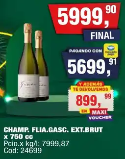 Maxiconsumo Champ. flia.gasc. ext.brut oferta