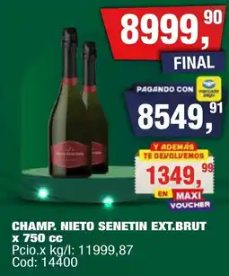 Maxiconsumo Champ. nieto senetin ext.brut oferta