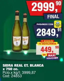 Maxiconsumo Real sidra et. blanca oferta