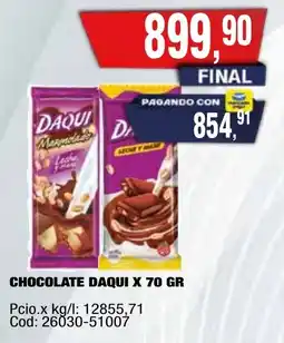 Maxiconsumo Daqui chocolate oferta