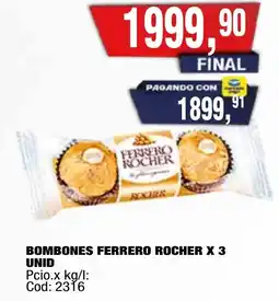 Maxiconsumo Ferrero rocher bombones oferta