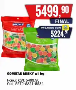 Maxiconsumo Misky gomitas oferta