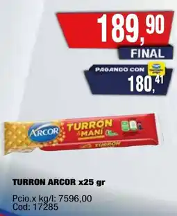 Maxiconsumo Arcor turron oferta