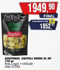 Maxiconsumo Aceitunas castell verde xl dp oferta