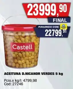 Maxiconsumo Castell aceituna d.nicanor verdes oferta