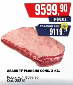 Maxiconsumo Asado tf plancha cong. oferta