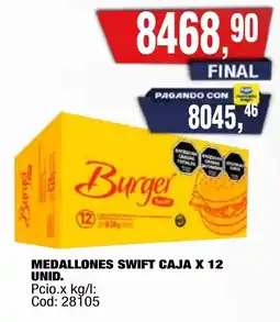 Maxiconsumo Swift medallones caja oferta