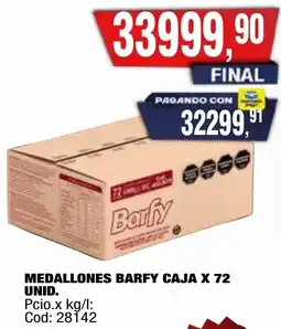 Maxiconsumo Barfy medallones caja oferta