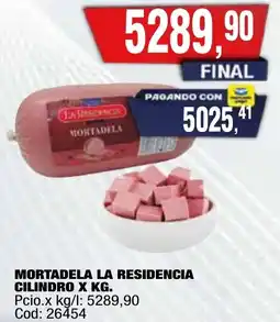 Maxiconsumo La residencia mortadela cilindro oferta