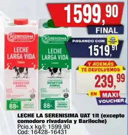 Maxiconsumo La serenisima leche uat oferta