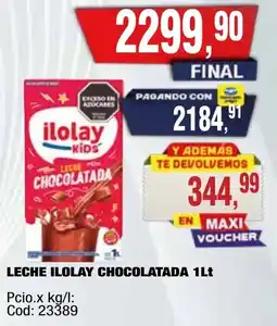 Maxiconsumo Ilolay leche chocolatada oferta