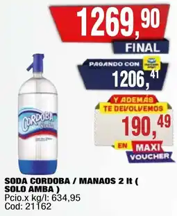 Maxiconsumo Cordoba / manaos soda oferta