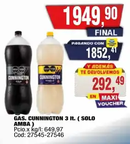 Maxiconsumo Cunnington gas. oferta
