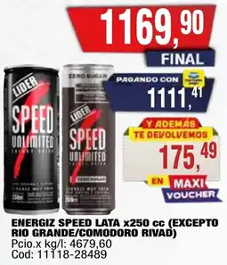 Maxiconsumo Speed energiz lata oferta