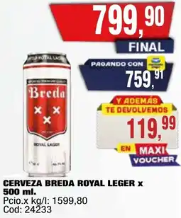 Maxiconsumo Breda cerveza royal leger oferta