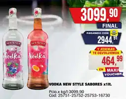 Maxiconsumo Vodka new style sabores oferta
