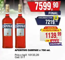 Maxiconsumo Campari aperitivo oferta