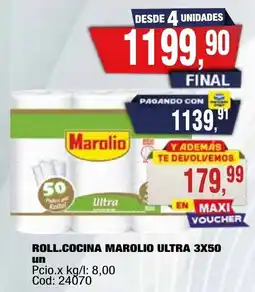 Maxiconsumo Marolio roll.cocina ultra oferta