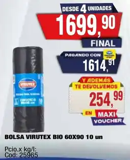 Maxiconsumo Virutex bolsa bio oferta