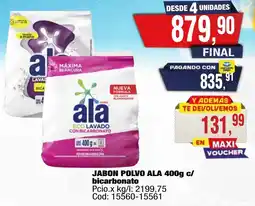 Maxiconsumo Ala jabon polvo / bicarbonato oferta