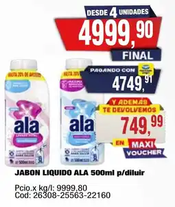 Maxiconsumo Ala jabon liquido p/diluir oferta