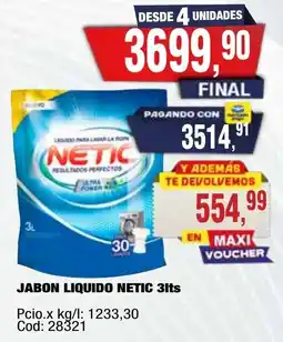 Maxiconsumo Netic jabon liquido oferta