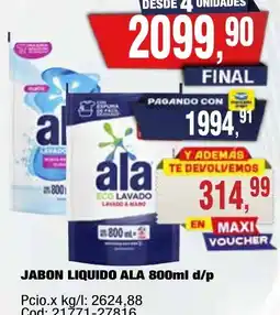 Maxiconsumo Ala jabon liquido oferta