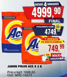 Maxiconsumo Ace jabon polvo oferta