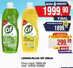 Maxiconsumo Cif lavavajillas oferta